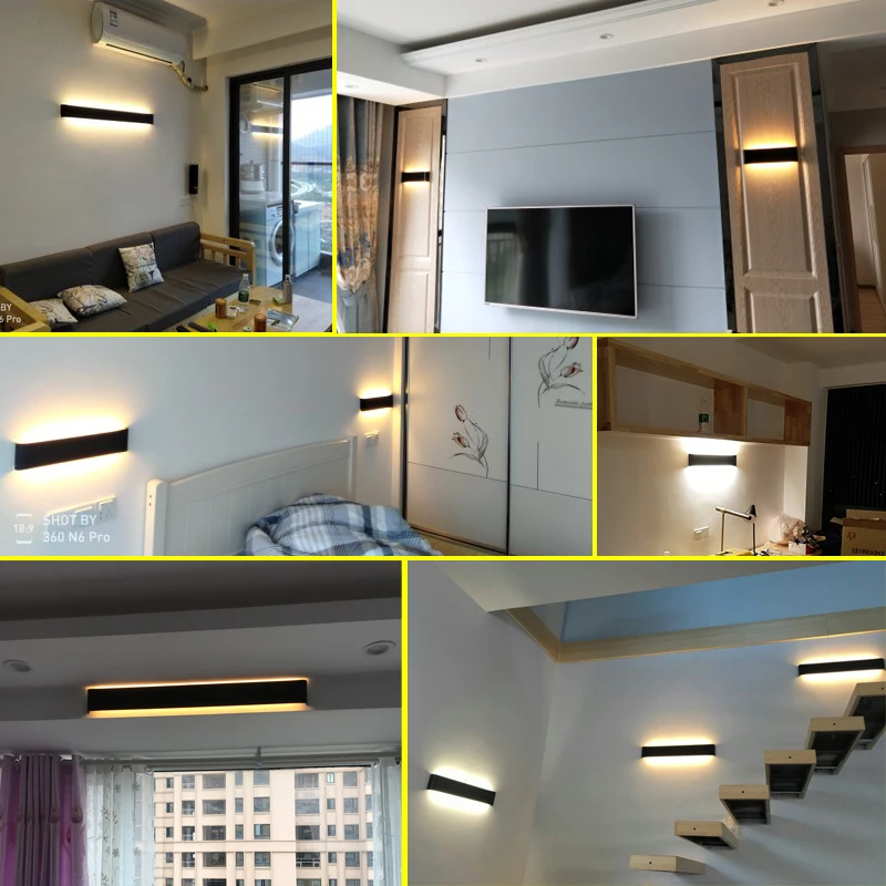 Modern 4W 6W 14W 20W Aluminum Black/White LED Sconce Indoor Wall Lamps Brief Bedroom Decoration Lighting Fixtures Wall 100-240V
Modern 4W 6W 14W 20W Aluminum Black/White LED Sconce Indoor Wall Lamps Brief Bedroom Decoration Lighting Fixtures Wall 100-240V
