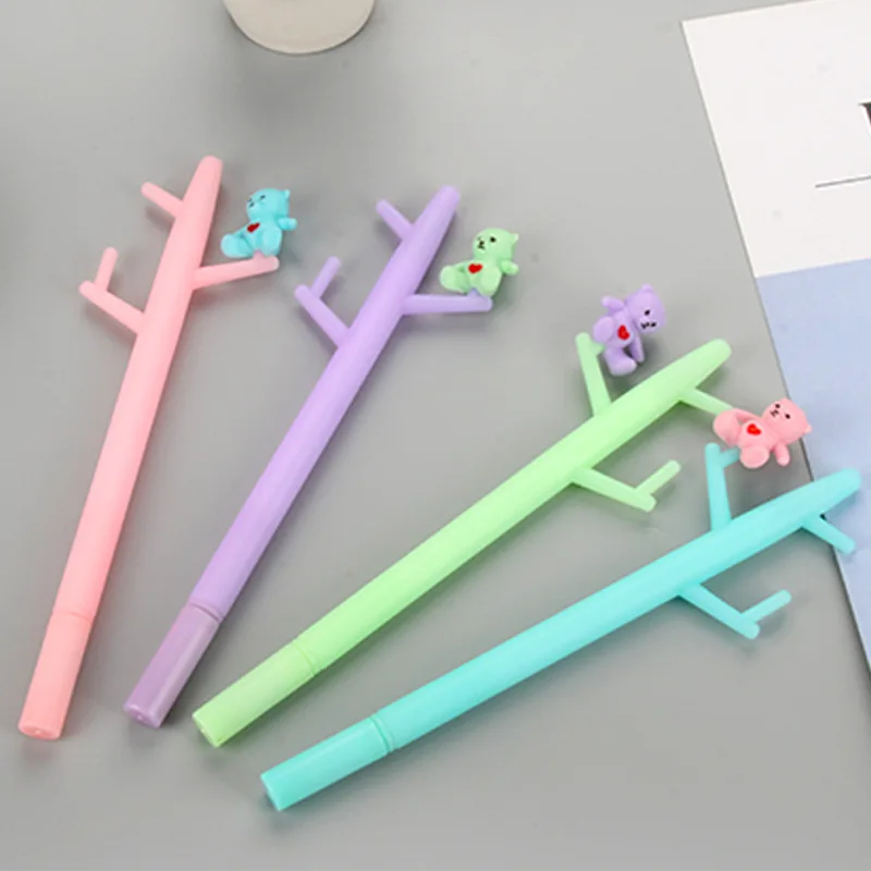 1PCS Kawaii Bear Neutral Pen Solid Color Simple Branch Black Water Pen Material Escolar Child Gift
1PCS Kawaii Bear Neutral Pen Solid Color Simple Branch Black Water Pen Material Escolar Child Gift
