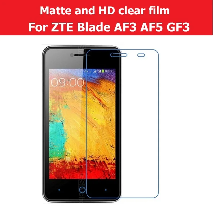 Фото Горячая HD прозрачный глянцевый пленка для ZTE Blade AF3 AF5 4 0 "Антибликовая матовая GF3(China)