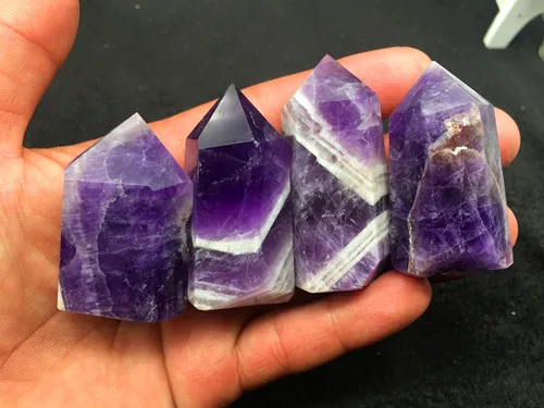 4pcs 180g New crystal point natural Dream amethyst point quartz reiki healing point crystal Cure chakra stone
4pcs 180g New crystal point natural Dream amethyst point quartz reiki healing point crystal Cure chakra stone