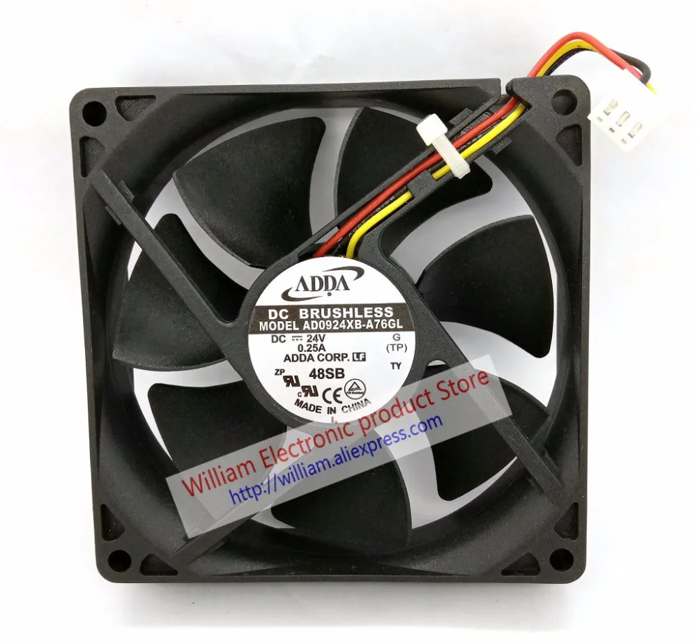 Новый Оригинальный ADDA AD0924XB-A76GL DC24V 0.25A, Размеры: 90x90x25 мм 3 линии компьютер Вентилятор охлаждения
Новый Оригинальный ADDA AD0924XB-A76GL DC24V 0.25A, Размеры: 90x90x25 мм 3 линии компьютер Вентилятор охлаждения