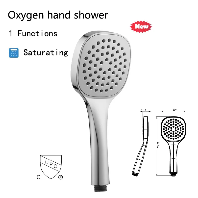 ABS Plastic Shower Head Holder Oxygen Panel Powerful Shower Head high pressure water saving shower heads for bathroom
ABS Plastic Shower Head Holder Oxygen Panel Powerful Shower Head high pressure water saving shower heads for bathroom