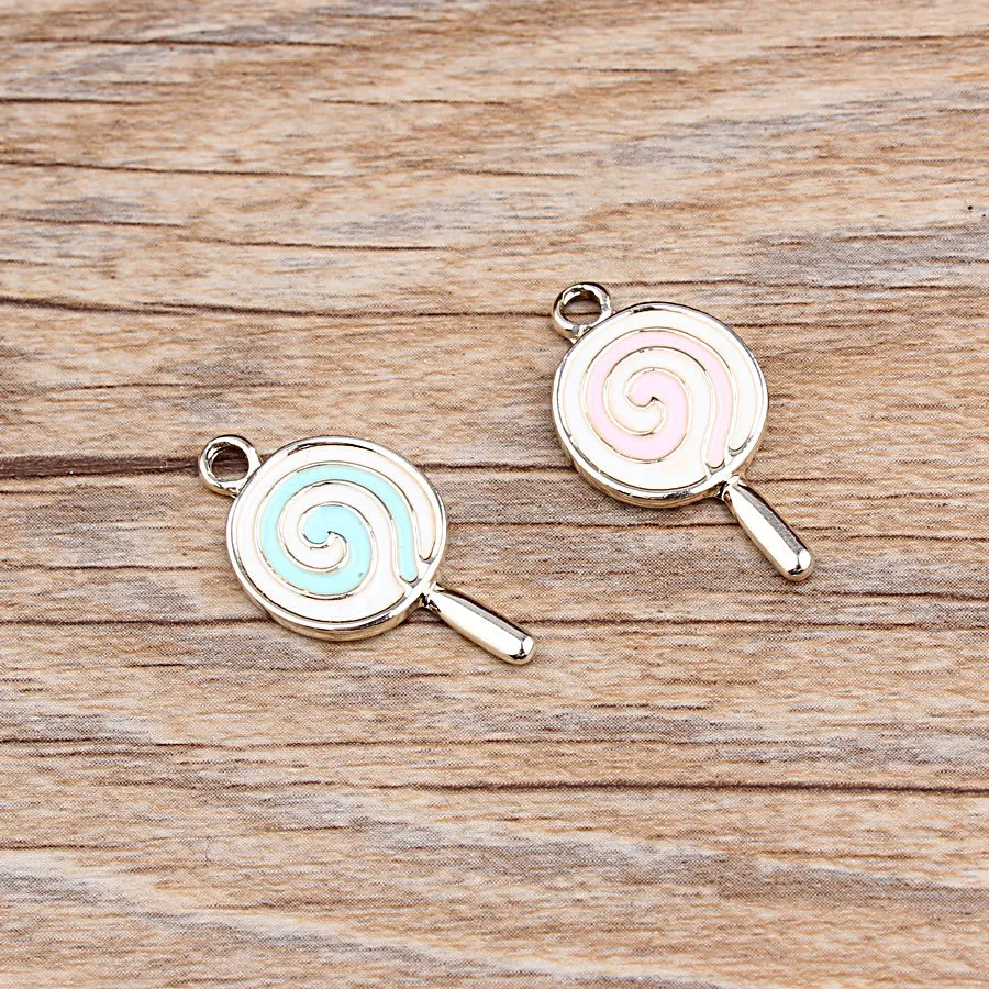 10pcs New Circle lollipop candy dangle charms pendant alloy enamel charms DIY accessories of necklace bracelet jewelry findings
10pcs New Circle lollipop candy dangle charms pendant alloy enamel charms DIY accessories of necklace bracelet jewelry findings