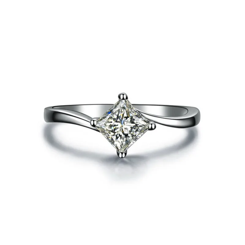 6*6mm F VS1 1CT Solid 18K White Gold Princess Solitaire Engagement Ring Moissanite Diamond Ring Princess Jewelry Brand Quality
6*6mm F VS1 1CT Solid 18K White Gold Princess Solitaire Engagement Ring Moissanite Diamond Ring Princess Jewelry Brand Quality