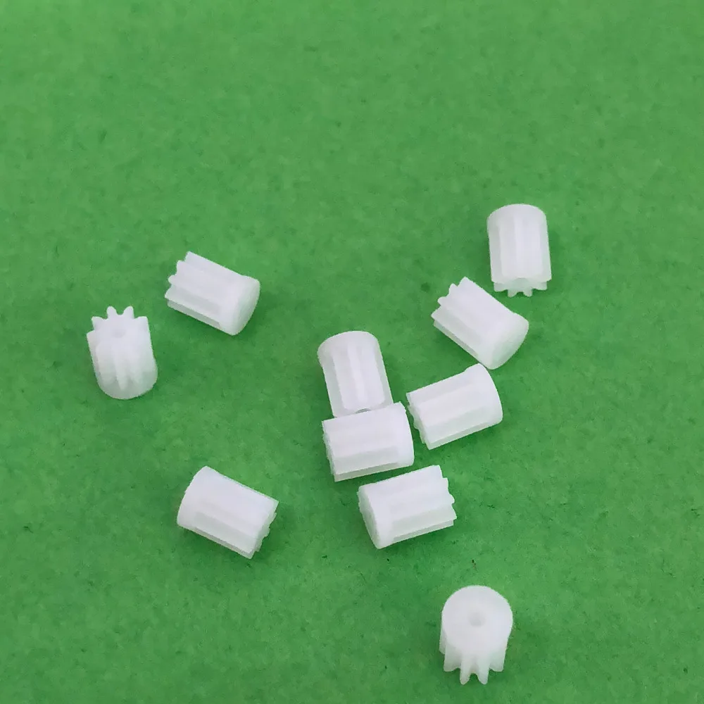 10pcs/lot 91A Mini Plastic Motor Shaft Gear Sets 9 Tooth 1mm Hole Diameter DIY Helicopter Robot High Quality On Sale
10pcs/lot 91A Mini Plastic Motor Shaft Gear Sets 9 Tooth 1mm Hole Diameter DIY Helicopter Robot High Quality On Sale