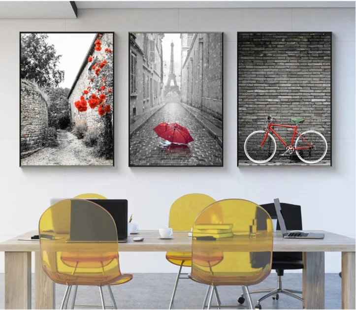 Nordic Simple Red Bicycle Canvas Painting Tower Poster Landscape Paintings for Living Room Wall Decorative Picture Unframed
Nordic Simple Red Bicycle Canvas Painting Tower Poster Landscape Paintings for Living Room Wall Decorative Picture Unframed