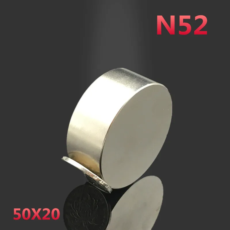 2pcs N52 Neodymium magnet 50x20 mm gallium metal hot super strong round magnets 50*20 Neodimio magnet powerful permanent magnets
2pcs N52 Neodymium magnet 50x20 mm gallium metal hot super strong round magnets 50*20 Neodimio magnet powerful permanent magnets