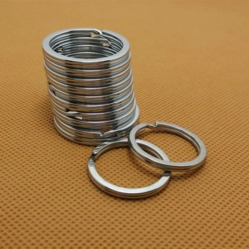 LNRRABC набор металлических колец 10 шт. 32 мм унисекс цепочка для ключей брелок