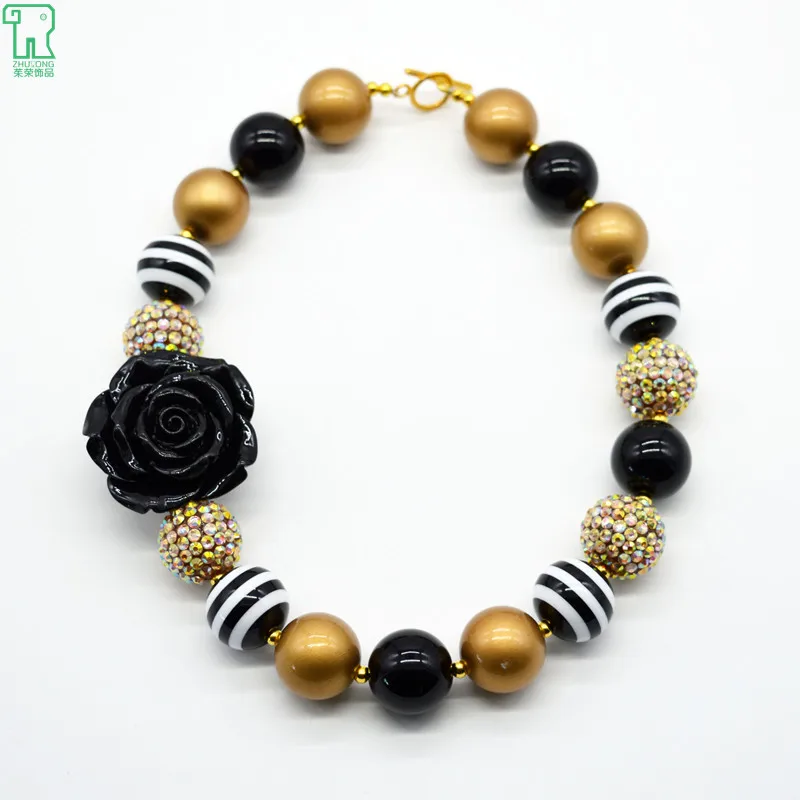 5PCS Children Black Flower Necklace Kids Gold Chunky Bubblegum Choker Collier New Fashion Jewelry Girls Black Flower Necklace
5PCS Children Black Flower Necklace Kids Gold Chunky Bubblegum Choker Collier New Fashion Jewelry Girls Black Flower Necklace