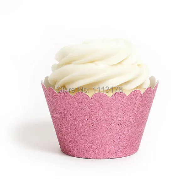PINK Glitter wedding Cupcake Wrappers for Birthday, bridal baby Shower Holiday party cake holders
PINK Glitter wedding Cupcake Wrappers for Birthday, bridal baby Shower Holiday party cake holders