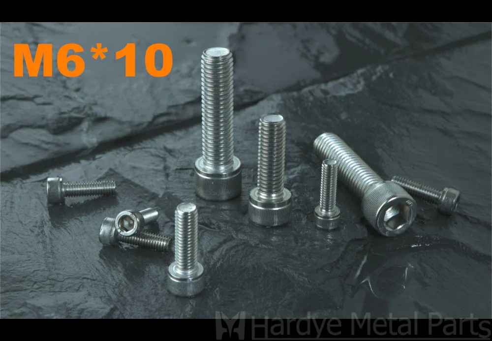 100pcs/lot DIN912 M6*10 Stainless steel hexagon socket cap screw Cup head screw Cylindrical head stripe screw Micro screw
100pcs/lot DIN912 M6*10 Stainless steel hexagon socket cap screw Cup head screw Cylindrical head stripe screw Micro screw