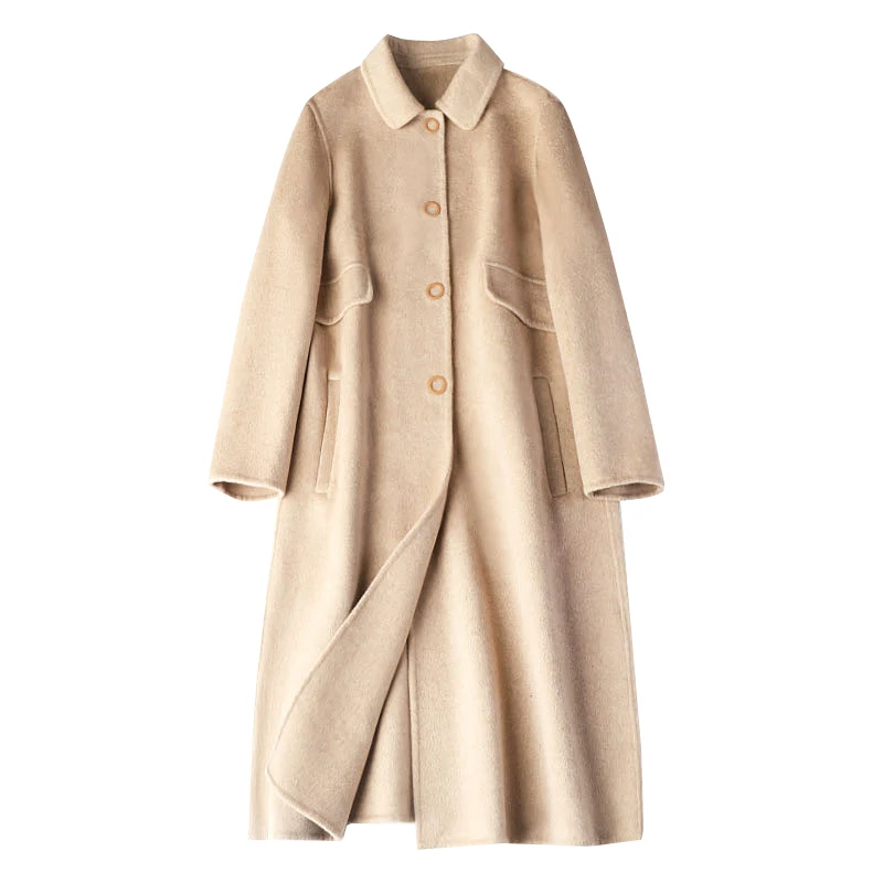 New double-sided cashmere overcoat popular in spring of 2019
New double-sided cashmere overcoat popular in spring of 2019