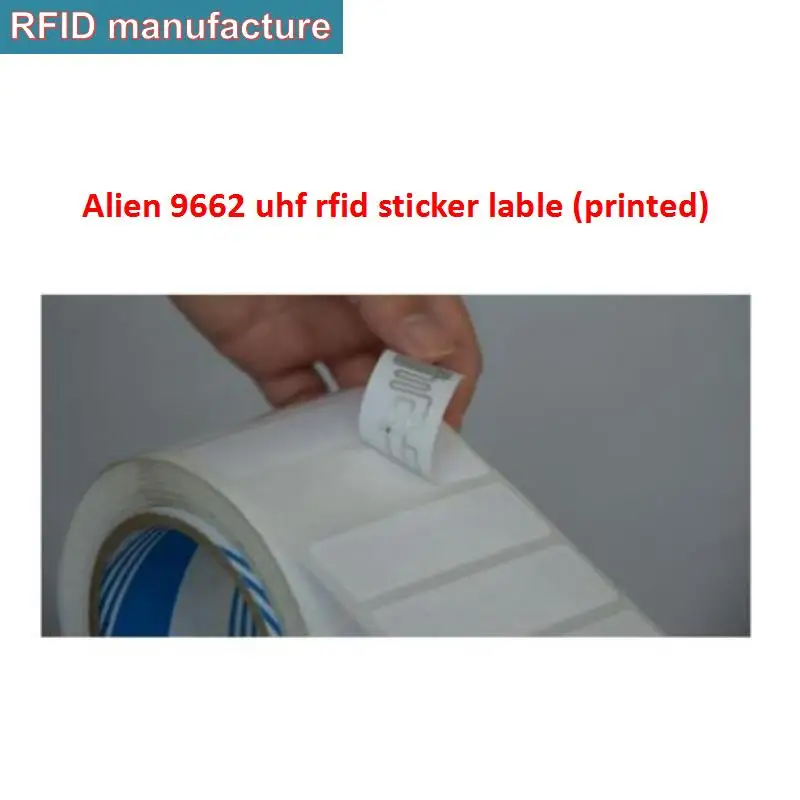 Клейкие стикеры uhf epc gen2 бумажные наклейки Alien chip 940 960 МГц с большим радиусом