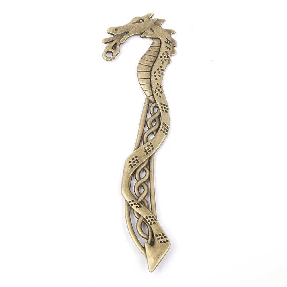 1PC Vintage Bronze Dragon Charms Alloy Bookmark For Beading Fits L Book Metal Clip Office Supplies
1PC Vintage Bronze Dragon Charms Alloy Bookmark For Beading Fits L Book Metal Clip Office Supplies