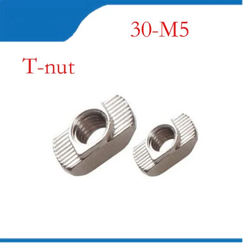 100 шт. 30-M5 T-Nut M4 M5 M6 M8 t гайки, застегните гайку, разъем никелированный для 30 серий
100 шт. 30-M5 T-Nut M4 M5 M6 M8 t гайки, застегните гайку, разъем никелированный для 30 серий