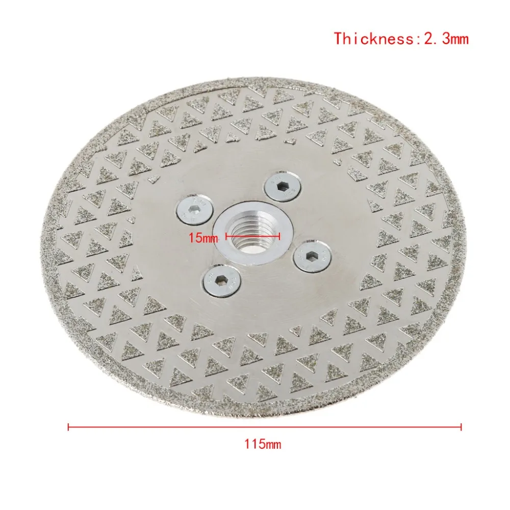 4.5" M14 Electroplated Diamond Cutting Grinding Disc Saw Blade For Granite Marble
4.5" M14 Electroplated Diamond Cutting Grinding Disc Saw Blade For Granite Marble