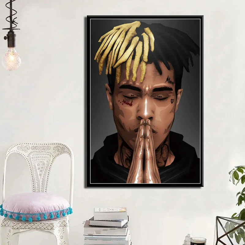 Modular Home Decoration Wall Art HD Printed Pictures XXXtentacion Rapper Canvas Painting Nordic Modern Poster For Living Room
Modular Home Decoration Wall Art HD Printed Pictures XXXtentacion Rapper Canvas Painting Nordic Modern Poster For Living Room