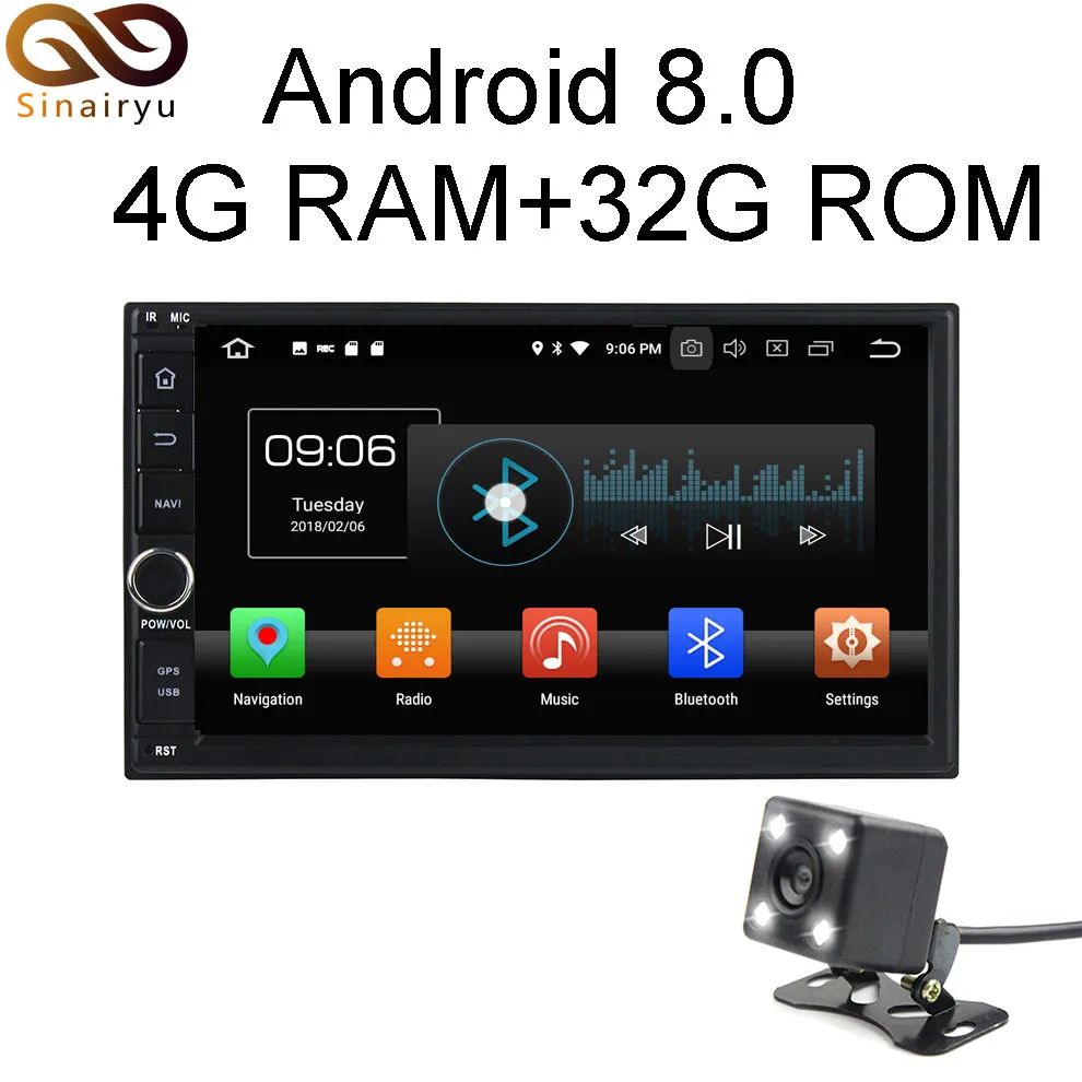Sinairyu Универсальный Android 8 0 автомобиль gps DVD для Nissan Gashqai X-trail Almera Pathfinder Teana