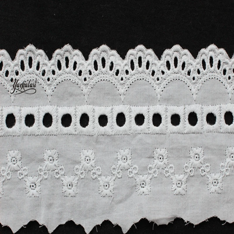 YACKALASI 14 Yds/Lot 100% Cotton Lace Eyelet Embroidery Applique Flower Trims Sewing Apparel Lace 7.3cm
YACKALASI 14 Yds/Lot 100% Cotton Lace Eyelet Embroidery Applique Flower Trims Sewing Apparel Lace 7.3cm