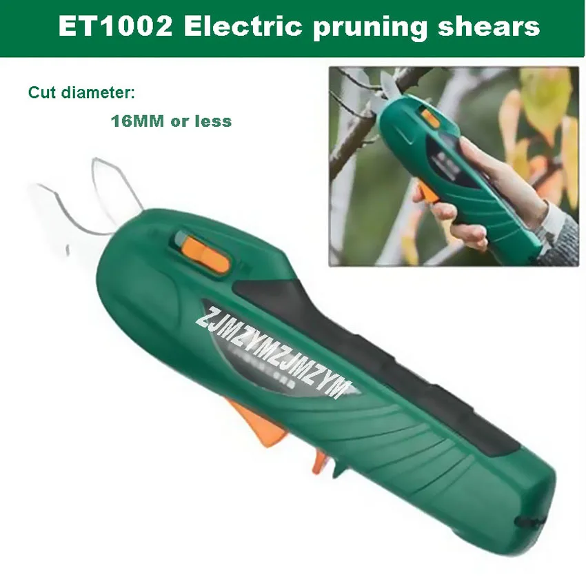 DC7.2V Lithium Electric Pruning Shear ET1002 Rechargeable Labor-saving Fruit Tree Scissors Garden Pruning Shear 16MM Hot Selling
DC7.2V Lithium Electric Pruning Shear ET1002 Rechargeable Labor-saving Fruit Tree Scissors Garden Pruning Shear 16MM Hot Selling