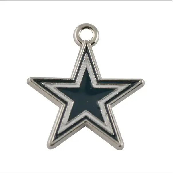 Подвеска в виде ковбойской звезды с эмалью 20 шт./лот|floating charm necklace|floating necklacecharms cowboy