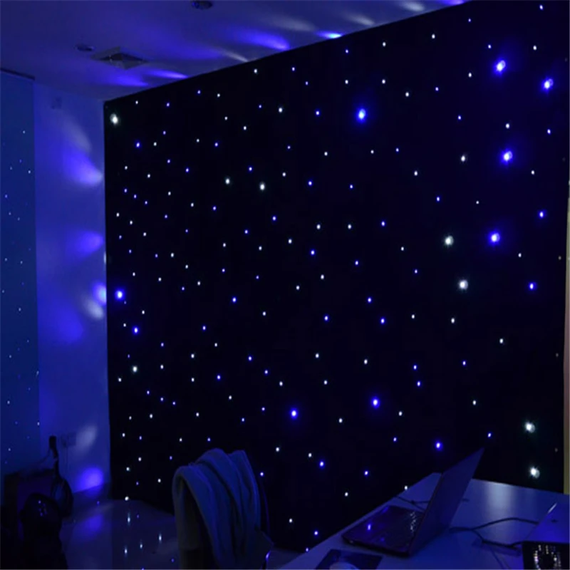 Luxury 3X3 Meters Blue-White Color LED Star Curtain Party Stage Backdrop Cloth For Wedding Centerpieces Dance Decoration
Luxury 3X3 Meters Blue-White Color LED Star Curtain Party Stage Backdrop Cloth For Wedding Centerpieces Dance Decoration