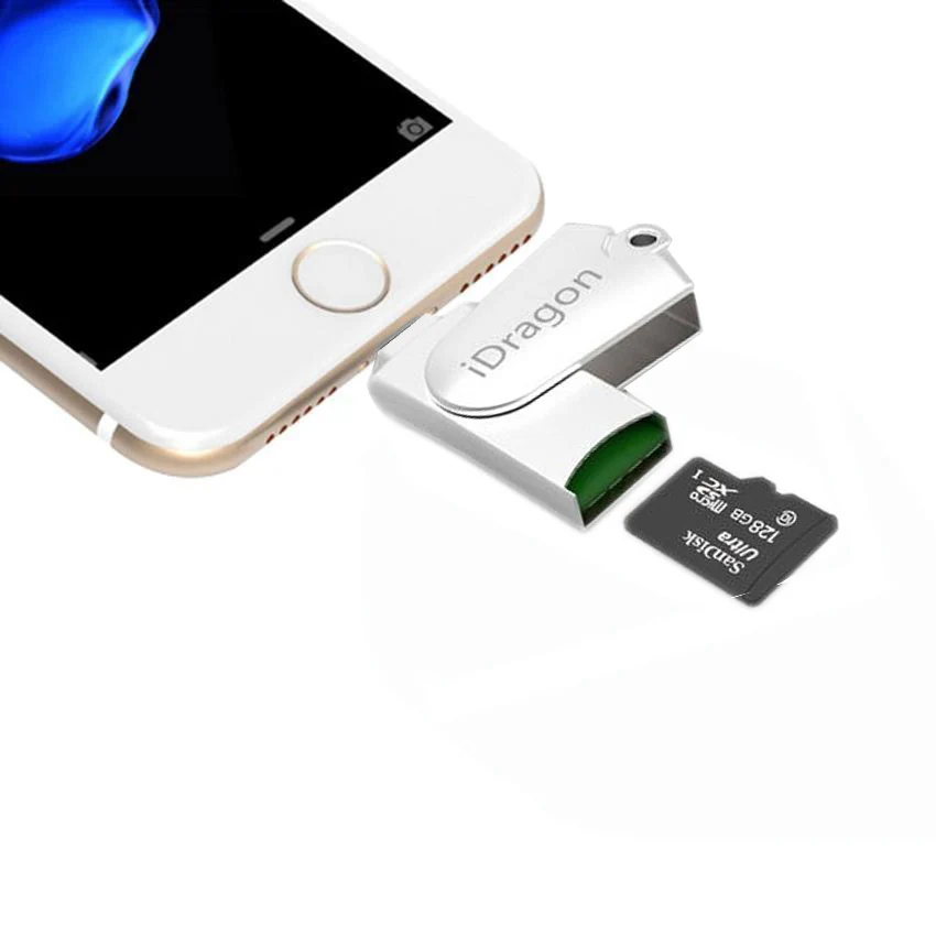 All in 1 MFI to SD/TF OTG Card Reader Micro USB 2.0 Memory Mini Cardreader for iPhone 6/6s 7Plus for iPod iPad ios9
All in 1 MFI to SD/TF OTG Card Reader Micro USB 2.0 Memory Mini Cardreader for iPhone 6/6s 7Plus for iPod iPad ios9