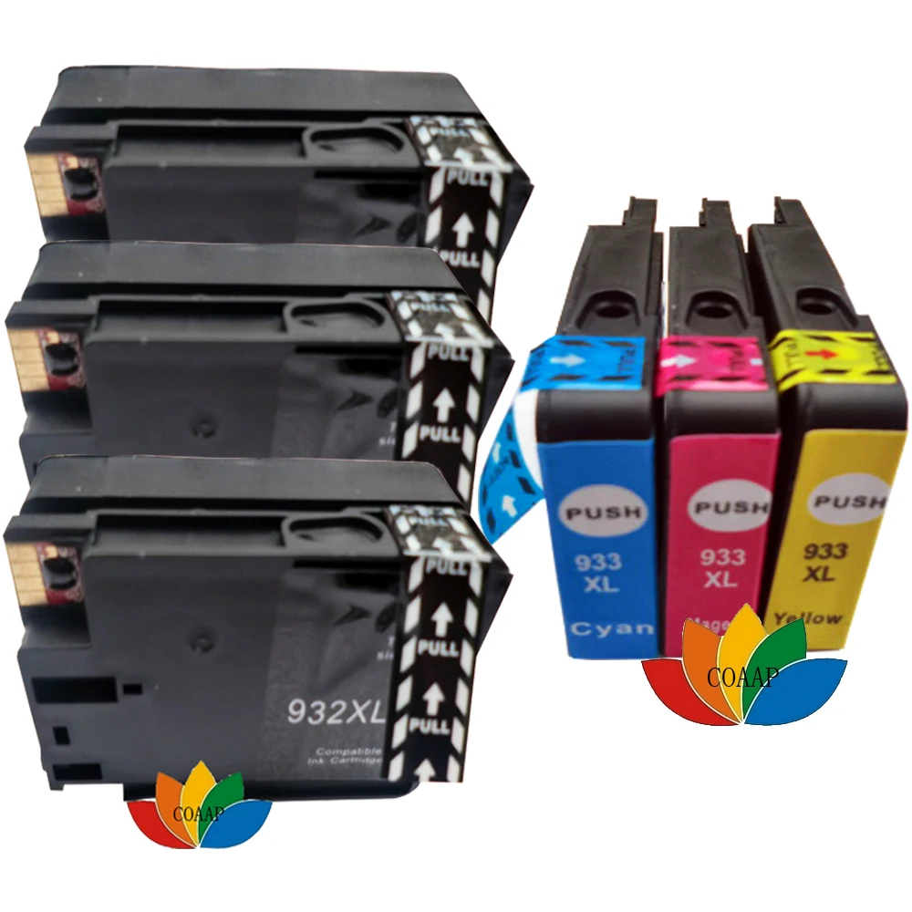 6x совместимый чернильный картридж для принтера hp 932 933 XL, hp OfficeJet Pro 6100 6600 6700 7110 7610
6x совместимый чернильный картридж для принтера hp 932 933 XL, hp OfficeJet Pro 6100 6600 6700 7110 7610