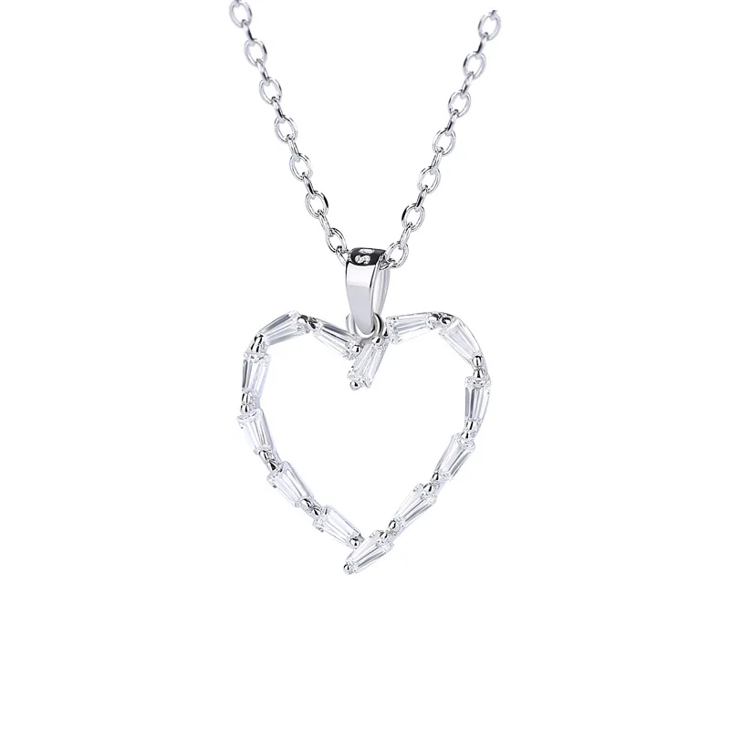 Fashion S925 sterling silver heart pendant necklace for women Crystal pendants necklace jewelry anniversary Engagment gift
Fashion S925 sterling silver heart pendant necklace for women Crystal pendants necklace jewelry anniversary Engagment gift