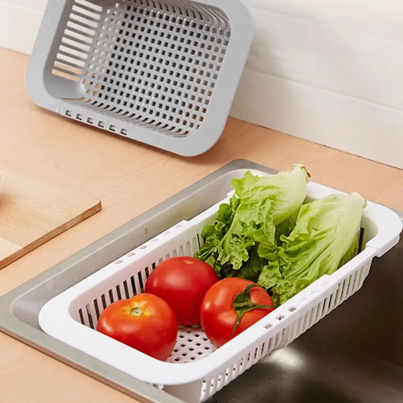 Adjustable Over Sink Dish Drying Rack Drainer Plastic Vegetables Fruit Basket Holder Kitchen Utensil Racks & Holders
Adjustable Over Sink Dish Drying Rack Drainer Plastic Vegetables Fruit Basket Holder Kitchen Utensil Racks & Holders