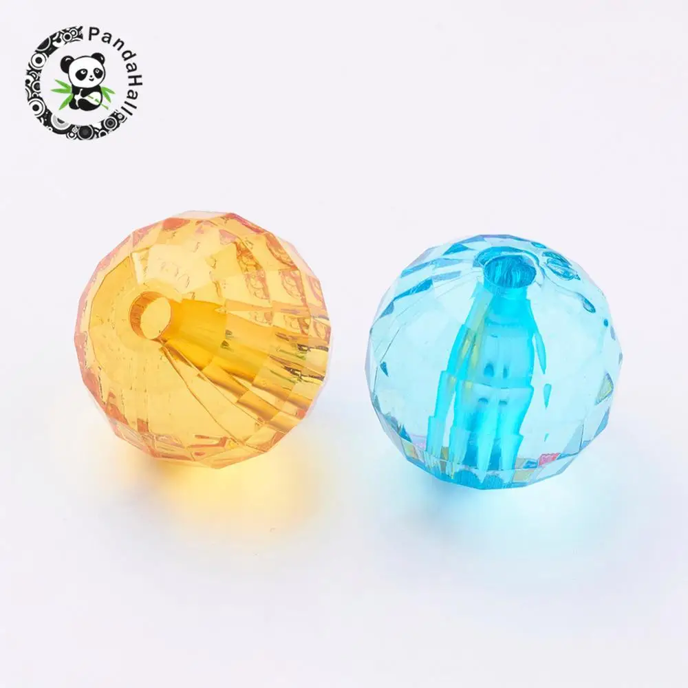 Transparent Acrylic Beads, Faceted Round, Mixed Color, about 22mm in diameter, hole: 3mm, about 164pcs/1000g
Transparent Acrylic Beads, Faceted Round, Mixed Color, about 22mm in diameter, hole: 3mm, about 164pcs/1000g