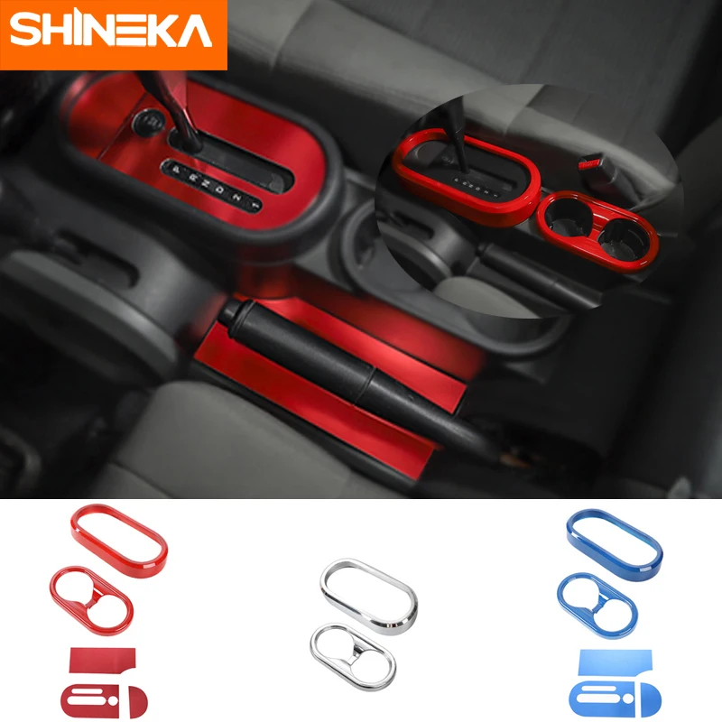 SHINEKA Interior Mouldings Car Gear Shift Knob Panel Cup Holder Trim Cover Stickers For Jeep Wrangler JK 2007-2010 Accessories
SHINEKA Interior Mouldings Car Gear Shift Knob Panel Cup Holder Trim Cover Stickers For Jeep Wrangler JK 2007-2010 Accessories