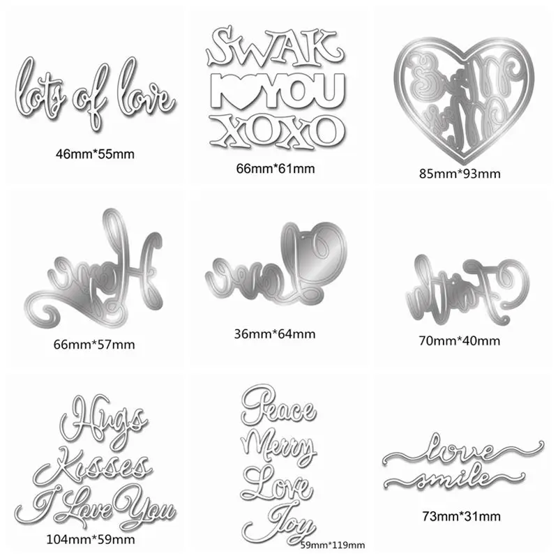 Mixed Letters Metal Cutting Dies Stencils for Scrapbooking Photo Album Embossing Decoration Craft Die Cutting 2019 New
Mixed Letters Metal Cutting Dies Stencils for Scrapbooking Photo Album Embossing Decoration Craft Die Cutting 2019 New