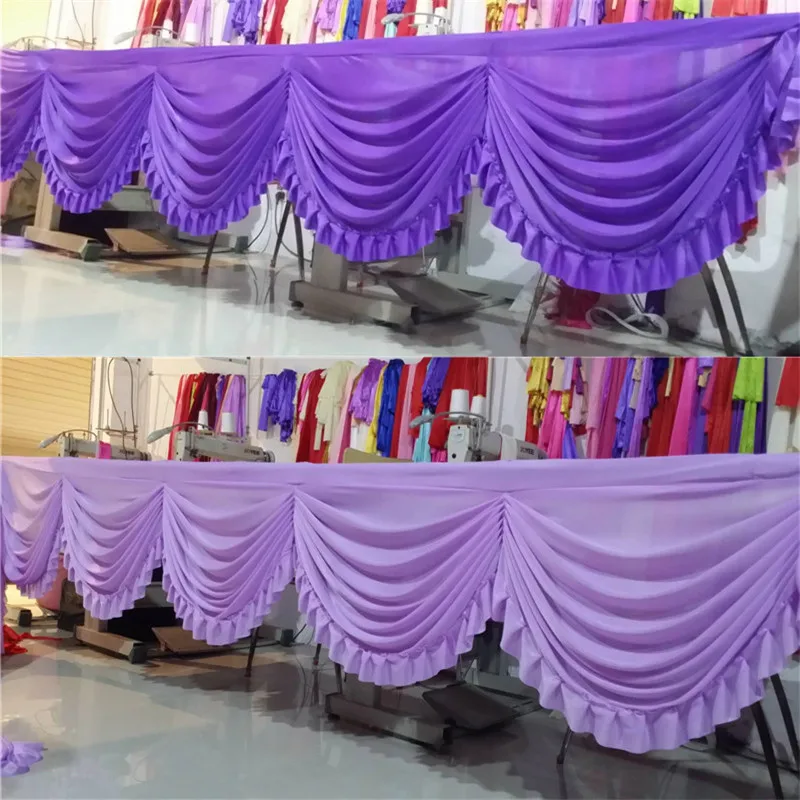 Luxury 6 meters long ice silk fabric wedding swag curtain drops for backdrop table skirt wedding party banquet decoration
Luxury 6 meters long ice silk fabric wedding swag curtain drops for backdrop table skirt wedding party banquet decoration