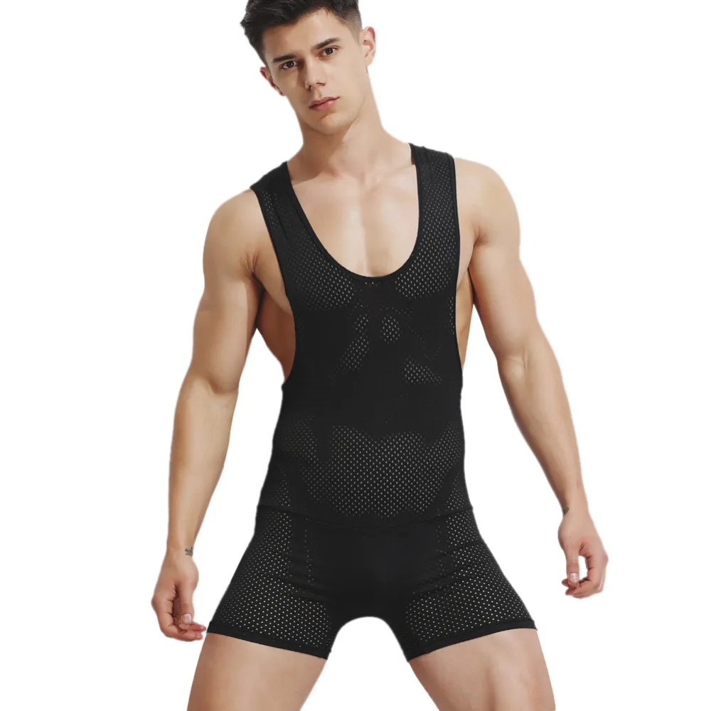 Superbody Sexy Undershirt Men bodysuit body man in leotard stocking Tight Mesh jumpsuit wresting shaper men club jumpsuit
Superbody Sexy Undershirt Men bodysuit body man in leotard stocking Tight Mesh jumpsuit wresting shaper men club jumpsuit
