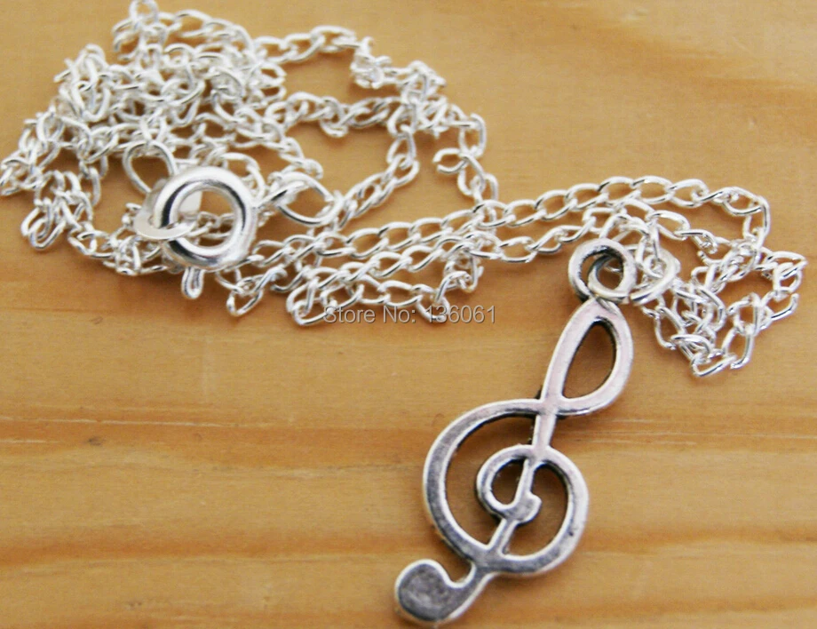 Vintage Silver MUSIC NOTE TREBLE CLEF Necklace Alloy Charms Chain Choker Statement Necklace Pendants Fashion Jewelry For Woman
Vintage Silver MUSIC NOTE TREBLE CLEF Necklace Alloy Charms Chain Choker Statement Necklace Pendants Fashion Jewelry For Woman