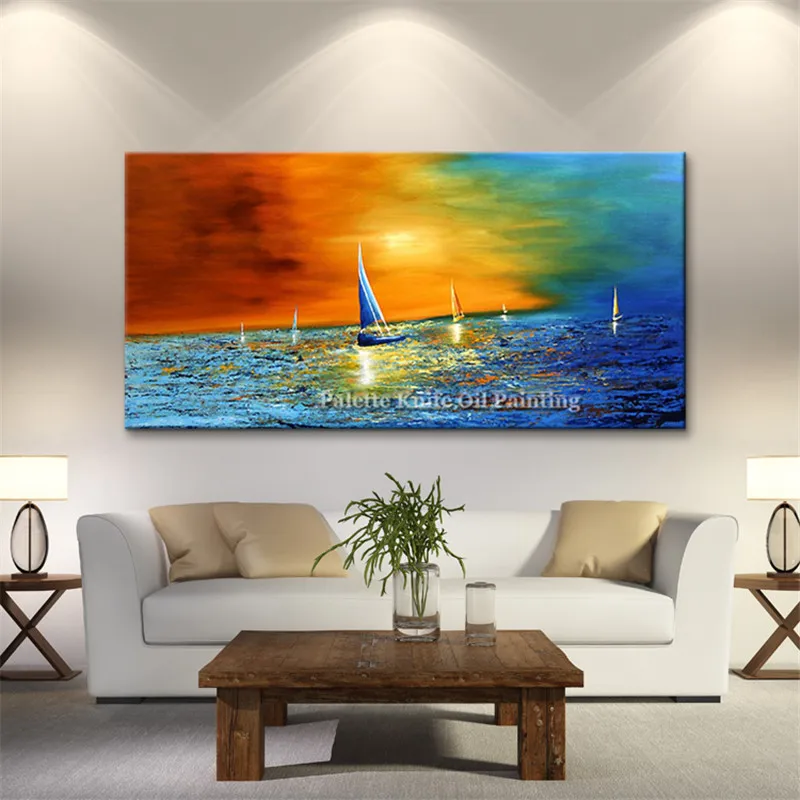 Canvas oil painting caudros decoracion Acrylic boat sailing abstract blue painting wall art pictures for living room quadros04
Canvas oil painting caudros decoracion Acrylic boat sailing abstract blue painting wall art pictures for living room quadros04