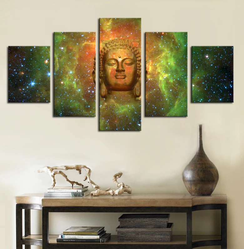5 Panels Canvas Prints Buddha Head Portrait Buddha Canvas Wall Art Picture For Home Modern Decoration Murals Ready to Hang
5 Panels Canvas Prints Buddha Head Portrait Buddha Canvas Wall Art Picture For Home Modern Decoration Murals Ready to Hang