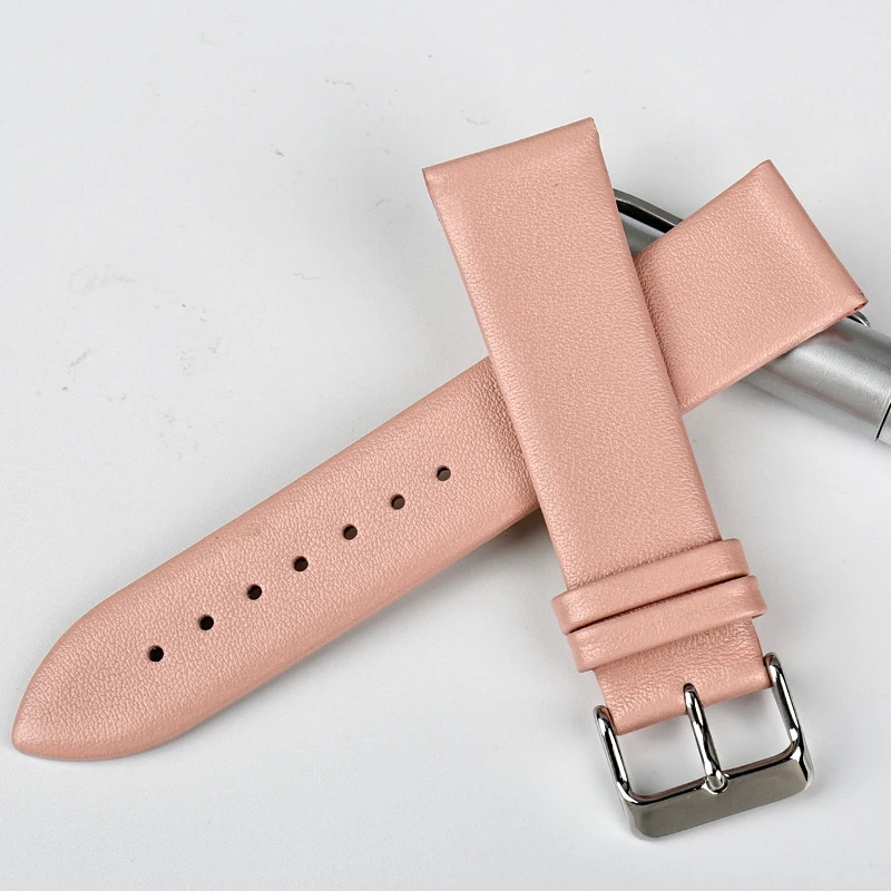 Женский ремешок для часов MAIKES модный розовый браслет из натуральной коровьей