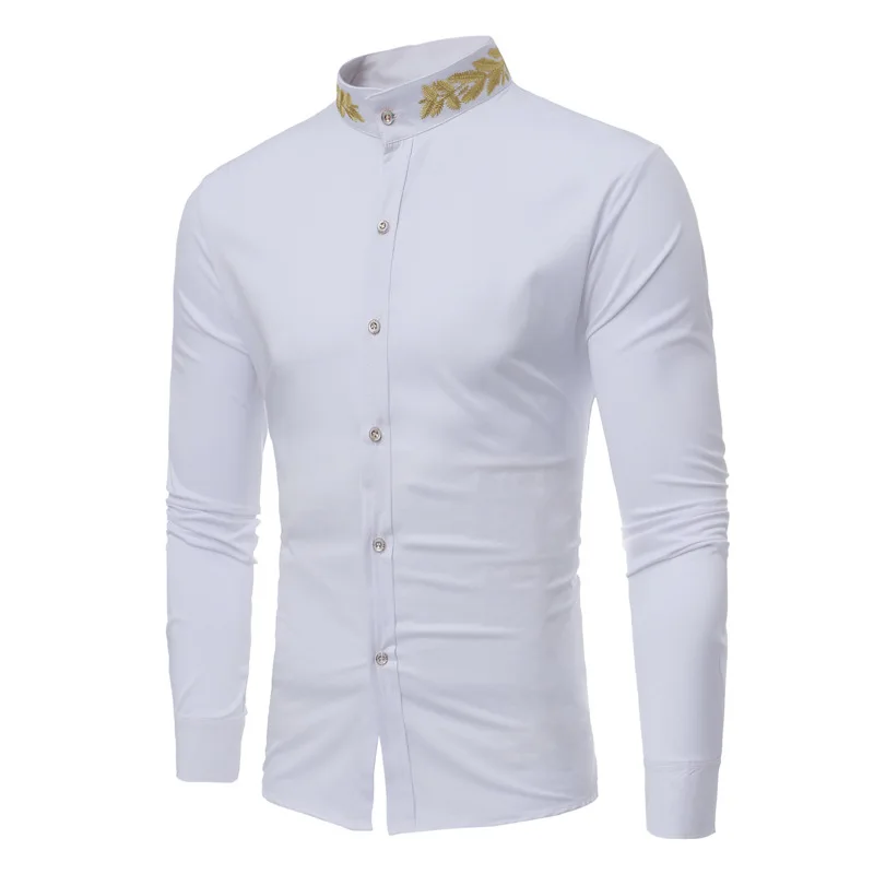 Mens Stand Collar Embroidery Shirt 2022 Fashion Brand Slim Fit Long Sleeve Dress Shirts Men Casual Business Shirt Camisa Hombre
Mens Stand Collar Embroidery Shirt 2022 Fashion Brand Slim Fit Long Sleeve Dress Shirts Men Casual Business Shirt Camisa Hombre