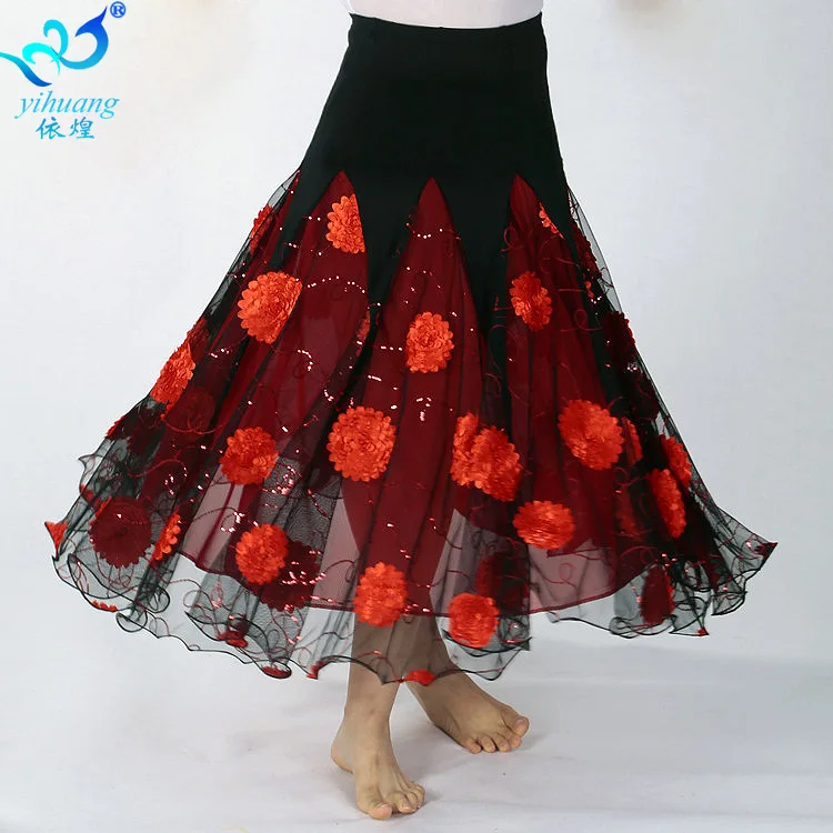 Lady Moden Dance Practice Skirt Female Ballroom Dancing Costumes Girls Sequins Half Skirt Female Waltz Dance Skirt D-0036
Lady Moden Dance Practice Skirt Female Ballroom Dancing Costumes Girls Sequins Half Skirt Female Waltz Dance Skirt D-0036