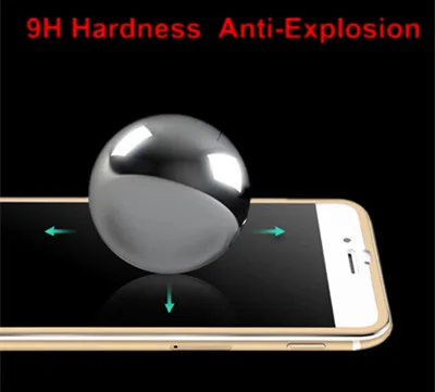 Закаленное стекло с полным покрытием краев из титанового сплава для iPhone 7 3D