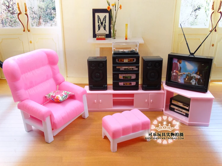Free Shipping Furniture set living room TV sound sofa Girl birthday gift Play Set toys doll Furniture for barbie doll
Free Shipping Furniture set living room TV sound sofa Girl birthday gift Play Set toys doll Furniture for barbie doll