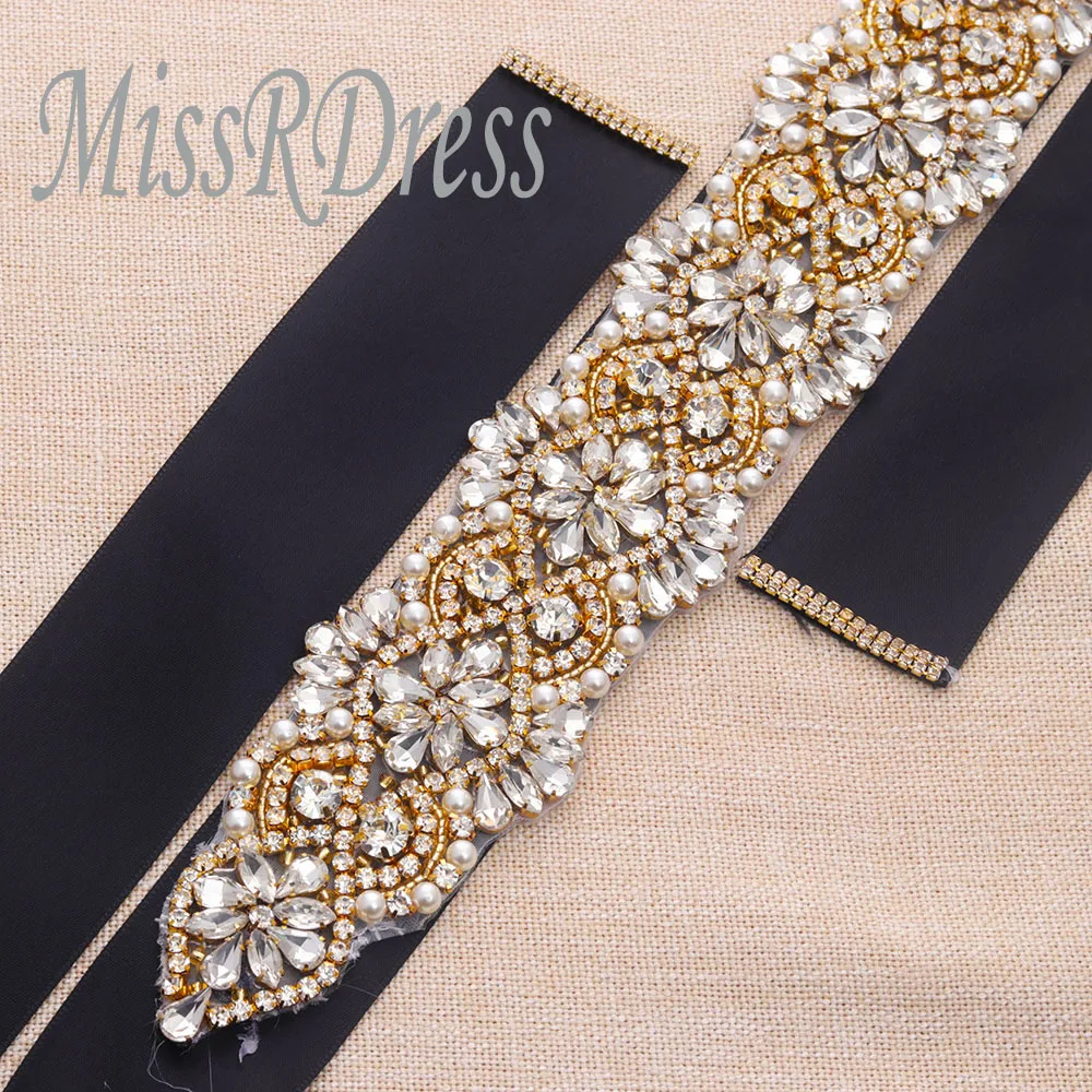 MissRDress Crystal Wedding Dress Belt Gold Rhinestones Bridal Belt Handmade Pearls Bridal Sash For Wedding Gown JK832
MissRDress Crystal Wedding Dress Belt Gold Rhinestones Bridal Belt Handmade Pearls Bridal Sash For Wedding Gown JK832