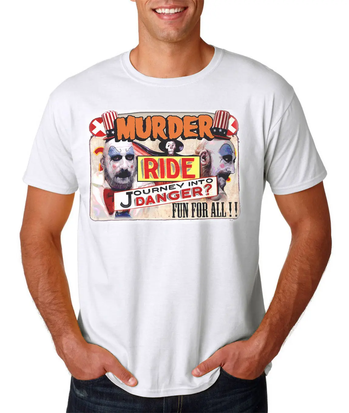 Мужская футболка Captain spaulding модная крутая с принтом в виде убийцы Devils Rejects Rob Zombie