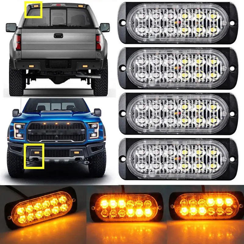 Amber Red Blue 12V 36W 12 Led Strobe Warning Light Strobe Grille Flashing Lightbar #LQ1276
Amber Red Blue 12V 36W 12 Led Strobe Warning Light Strobe Grille Flashing Lightbar #LQ1276
