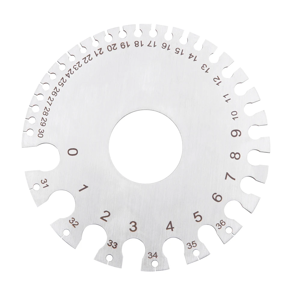 Stainless steel 2 Sides Round Wire Thickness Measurer Tester Ruler Gauge Diameter Measuring Tool
Stainless steel 2 Sides Round Wire Thickness Measurer Tester Ruler Gauge Diameter Measuring Tool