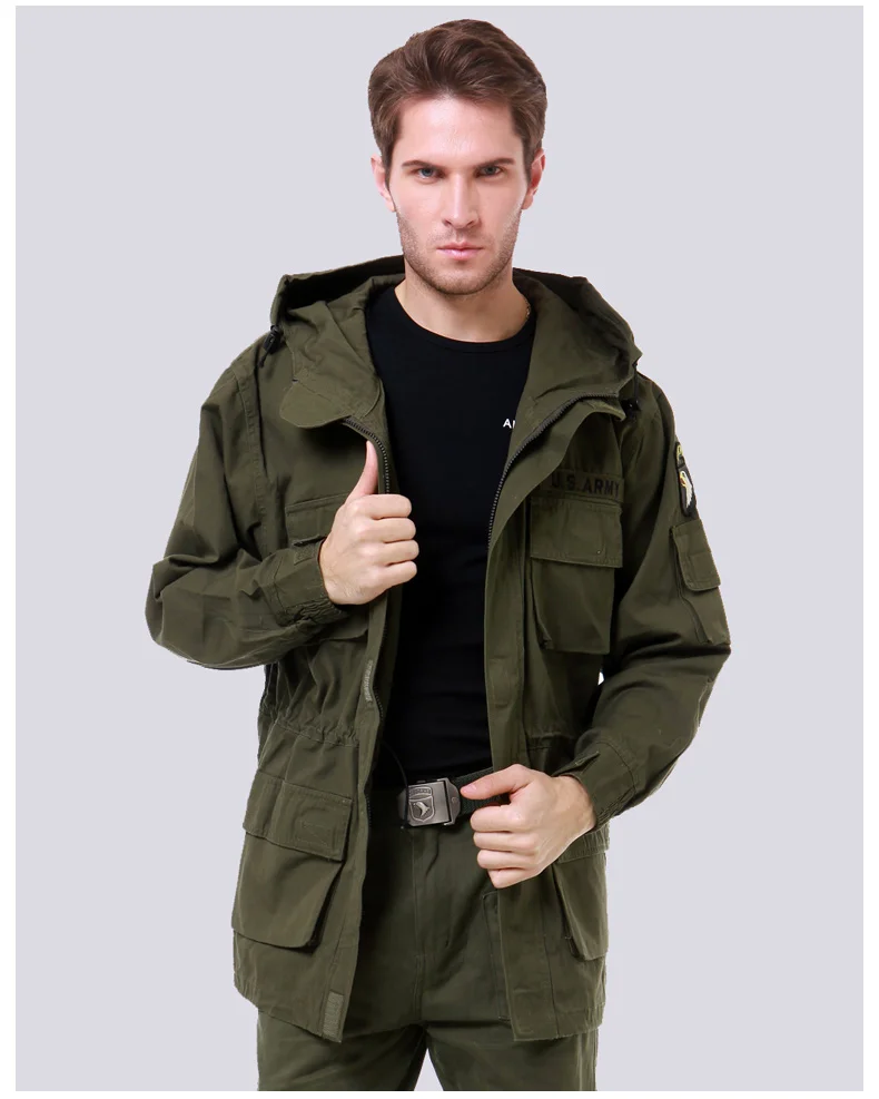 Куртка мужская камуфляжная с капюшоном х/б карманами|cargo coats|military camouflage jacketjacket coat
