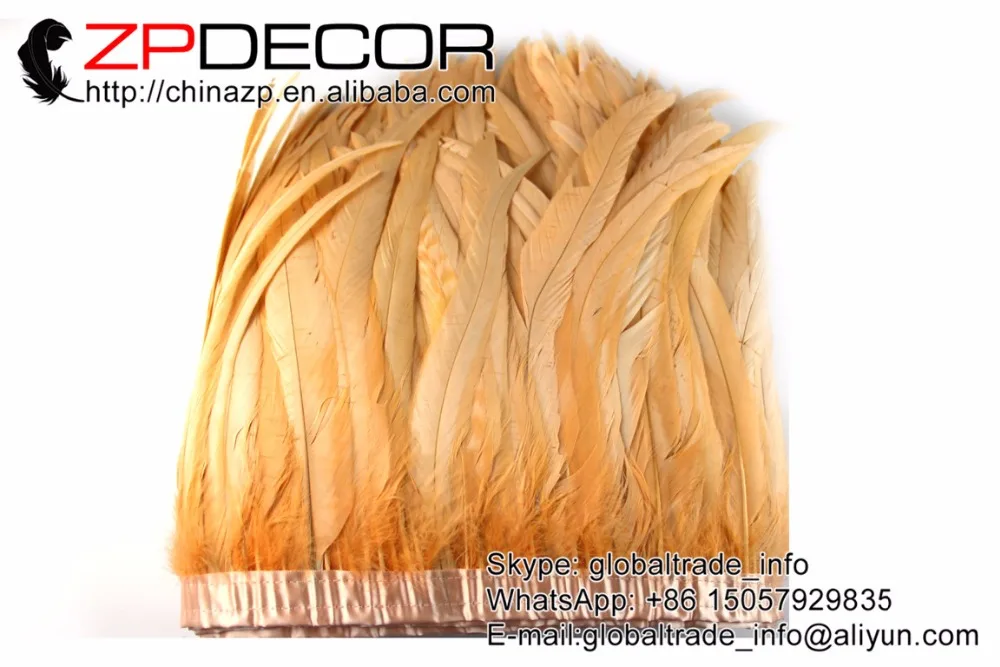 Tight! ZPDECOR Wholesale 1yard/150pcs 30-35CM Champagne Chicken Coque Feather Fringe Trim for Carnival Costume Decoration
Tight! ZPDECOR Wholesale 1yard/150pcs 30-35CM Champagne Chicken Coque Feather Fringe Trim for Carnival Costume Decoration