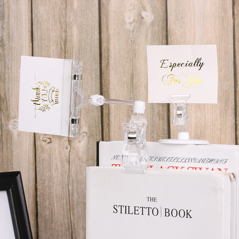 2PCS 16.5" /5.2" Adjustable Sign Card Advertising Display Holder Height Transparent Double Clips Office School Supplies
2PCS 16.5" /5.2" Adjustable Sign Card Advertising Display Holder Height Transparent Double Clips Office School Supplies